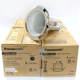 PANASONIC DOWNL NLP71332 SILVER CHROME Ø125 SILVER FROSTED PACK 4